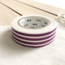 purple stripe washi tape