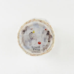 round top liang feng elephant washi tape watercolor japanese