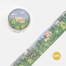 Little World BGM Washi Tape Ranch, Garden, City by the Sea, Forest, Lighthouse 20mm x 5m