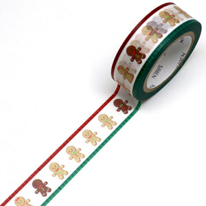 Gingerbread Washi Tape Christmas Gingerbread Man Cookies (discontinued)