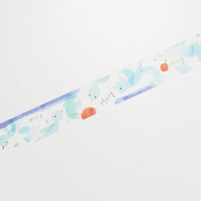 Liang Feng Watercolor BIRDS Washi Tape Syoukei Round Top - Japanese