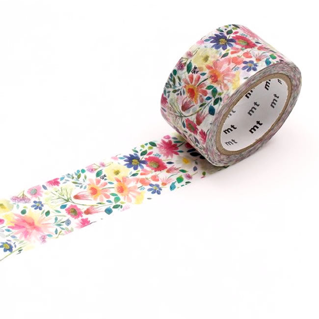 mt x bluebellgray Zinnia Floral Washi Tape Japanese 24mm×7m Shop