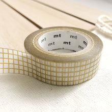 gold grid washi tape