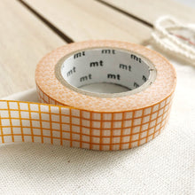 orange grid washi tape