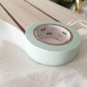 Solid Pastel Mint Washi Tape Japanese (discontinued)