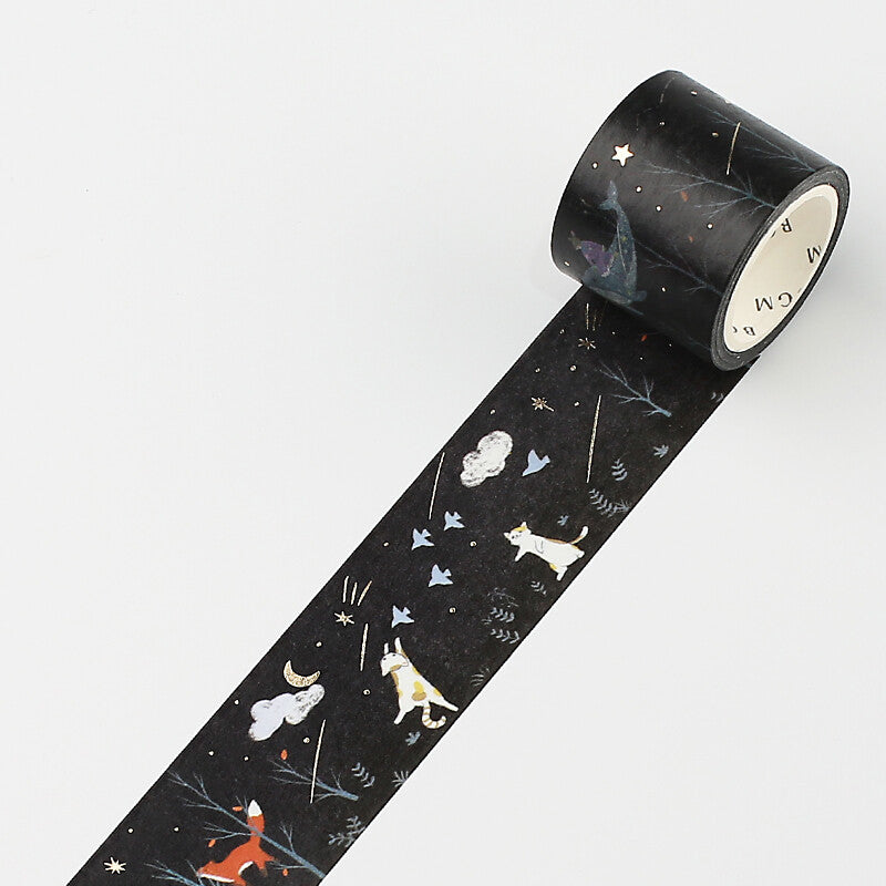 Washi Tape moon Bird / Colorful Masking Tape / Scrapbooking 
