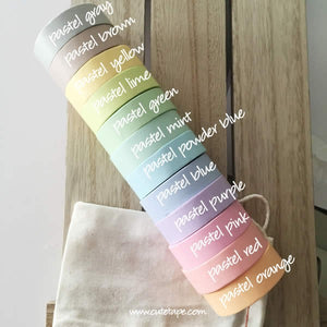 names for solid pastel washi tape