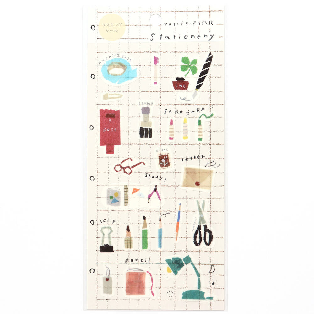 Stationery Planner Stickers - Miki Tamura - Kamiiso Sansyo for diary, planners, scrapbooking