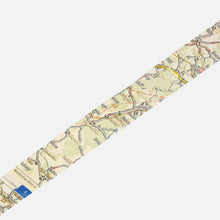 BGM Antique Map Washi Tape Tan Beige Background Gold Foil Accent