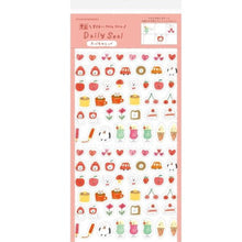 Cute Animal Food Drink Stickers – Planner &amp; Journal Sticker Sheet - Red - Furukawashiko