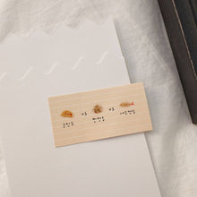 Showing usage of Dumplings Food Stickers on a card