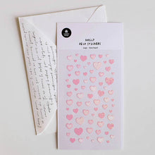 cute pink heart sticker sheet from Suatelier (#1192)