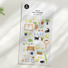 Cute cats and plants sticker sheet from Suatelier (#1163)