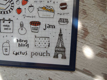  Close up shot of bottom right of Suatelier Planner &amp; Journal Stickers sheet with jam, cookies, macaron, lightbulb etc