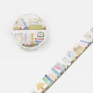 desk books washi tape bgm lamp globe, clock shelf