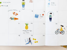 Showing usage of Suatelier Diet Exercise Sticker Sheet on a Journal Spread