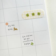 example use of Four Leaf Clovers and bunny Stickers on a journal