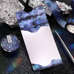 Galaxy Stars Washi Tape BGM Night Sky, Navy, Purple, Blue Foil Accent 20mmx5m*