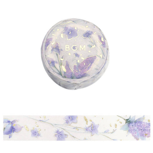 garden lavender washi tape bgm