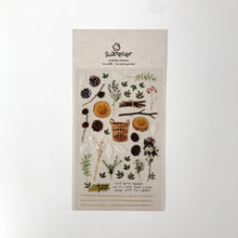 Image of Garden Stickers with pinecone, leaves, branches for Planners &amp; Journals Sticker Sheet - Suatelier (#1088)