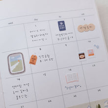 Suatelier travel stickers sample usage in a journal