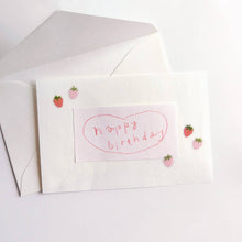 usage of pink and red strawberry stickers from Suatelier sticker sheet