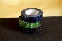 Polka Dots Dark Washi Tape Blue Green Black 15mm (B)