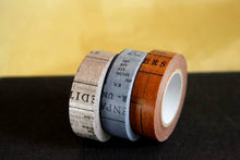 15mm old book washi tape - japanese