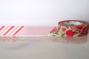 MT EX Flowers Washi Tape - RED