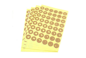 Hang Tag Reinforcement Donut Hole kraft Ring Label Stickers 5 Sheet (240 total)