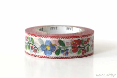 Floral Embroidery MT Ex Washi Tape Japanese