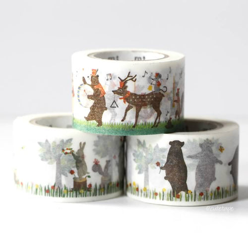 Rabbit Bear Squirrel Band MT Ex Washi Tape Japanese (discontinued)