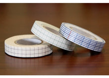 Japanese Grid Washi Tape THIN GRID Blue Green Brown 12mmx10, (A)