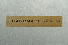 Handmade with Love Stickers Kraft Labels (104)