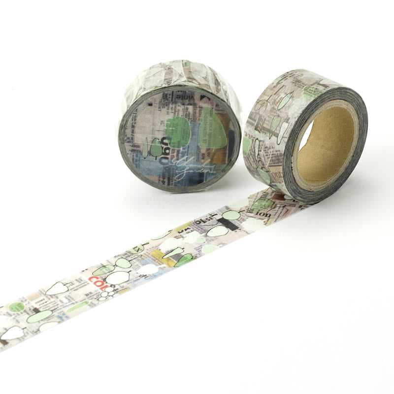 Chamil Garden Green Syoukei Washi Tape Round Top - Japanese