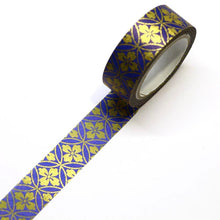 Cloisonne Pattern Washi Tape Kimono Zen Gold Foil GILDED Japanese