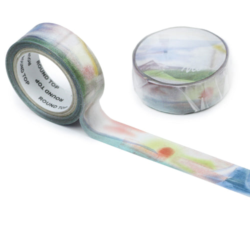 Abstract Sun Washi Tape Atelier Noir Round Top - Japanese 012