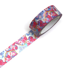 Abstract Ume Washi Tape Floral Flowers blossom Blue Pink Kimono Gold Foil GILDED Japanese