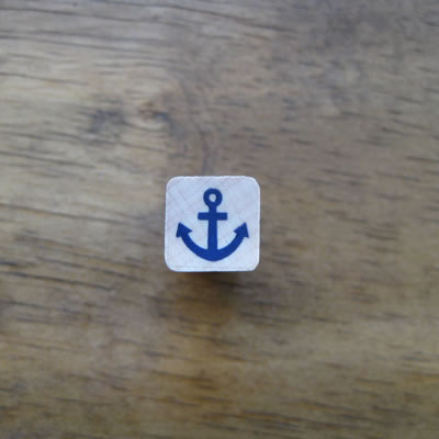 anchor rubber stamp, small craft rubber stamps, wood mounted stamps