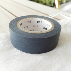 Aonibi: Dark Gray MT Vibrant Solid Japanese Washi Tape