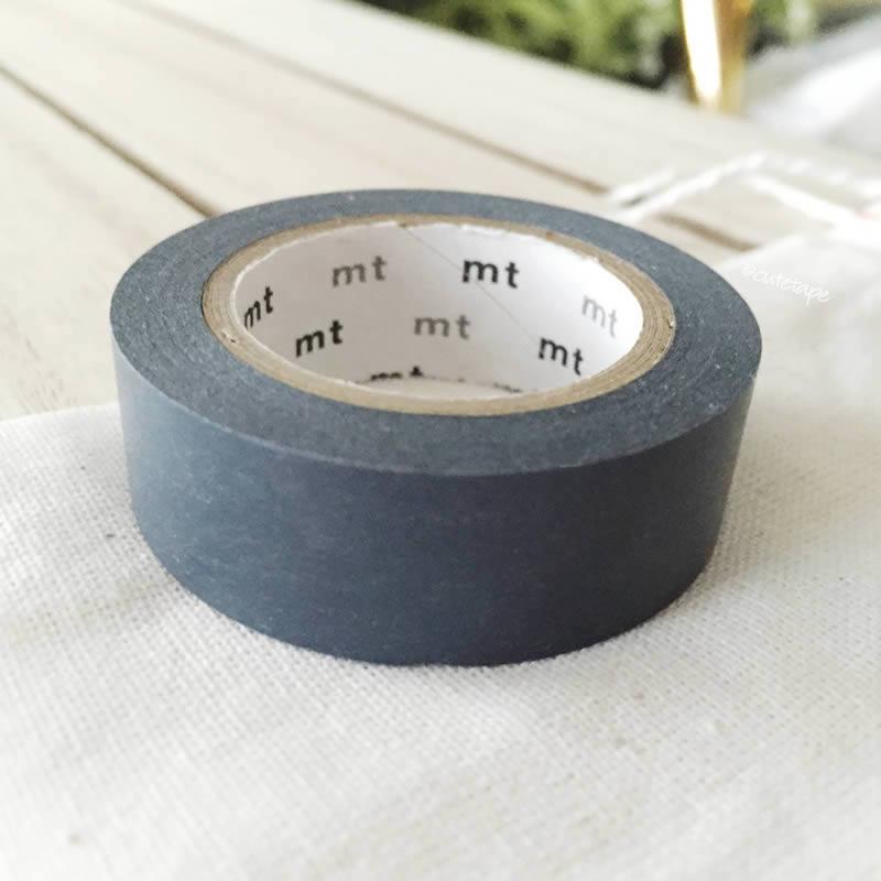 Aonibi: Dark Gray MT Vibrant Solid Japanese Washi Tape