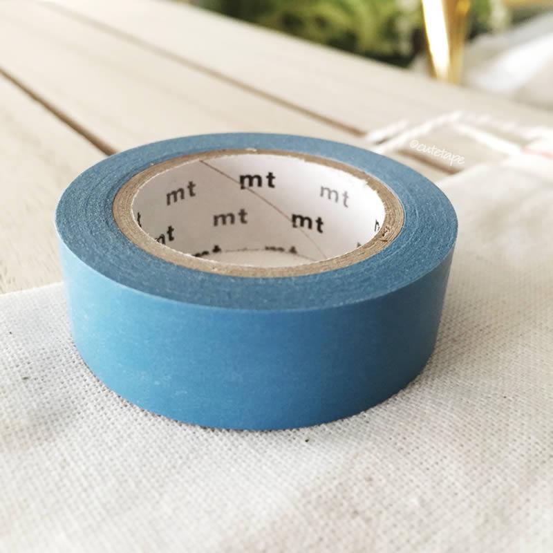 Asahanda Muted Blue MT Vibrant Solid Japanese Washi Tape