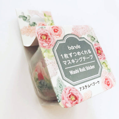 Astilbe Rose Bande Washi Sticker Tape Rolls Japanese