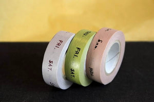 Days of the Week Washi Tape Japanese