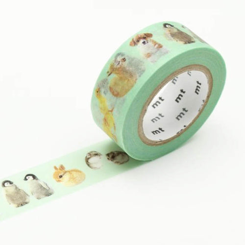 baby animals washi tape, mt ex, birthday decoration, mt masking tape