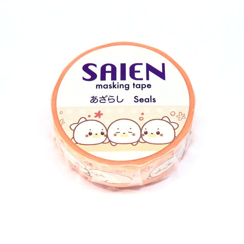 Baby Seals Washi Tape cute animal Saien Japanese Kamiiso Sansyo
