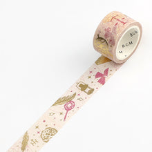 Technique Skill Art Washi Tape BGM Nature Poetry Series Gold Foil Masking Tape 20mm x 5m