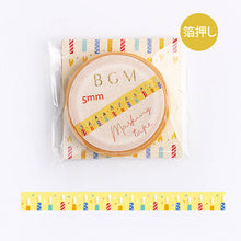 BGM Birthday Candles Washi Tape Thin Gold Foil Masking Tape