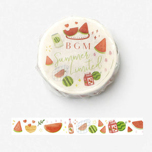 bgm watermelon washi tape summer limited fruit masking tape