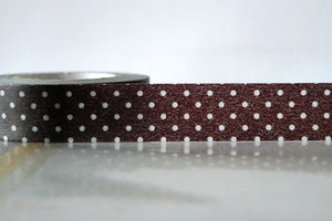 Polka Dots Dark Washi Tape Blue Green Black 15mm (B)